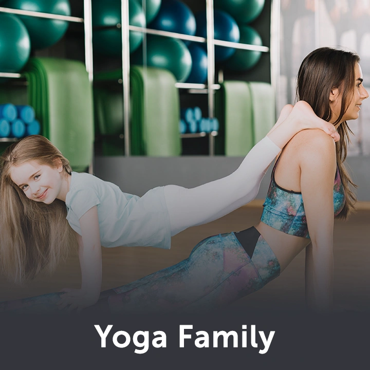 Séance de yoga avec enfant